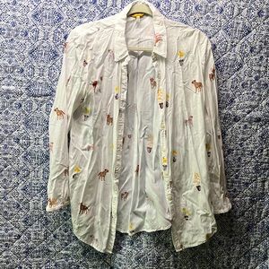 Adorable Joules button down shirt